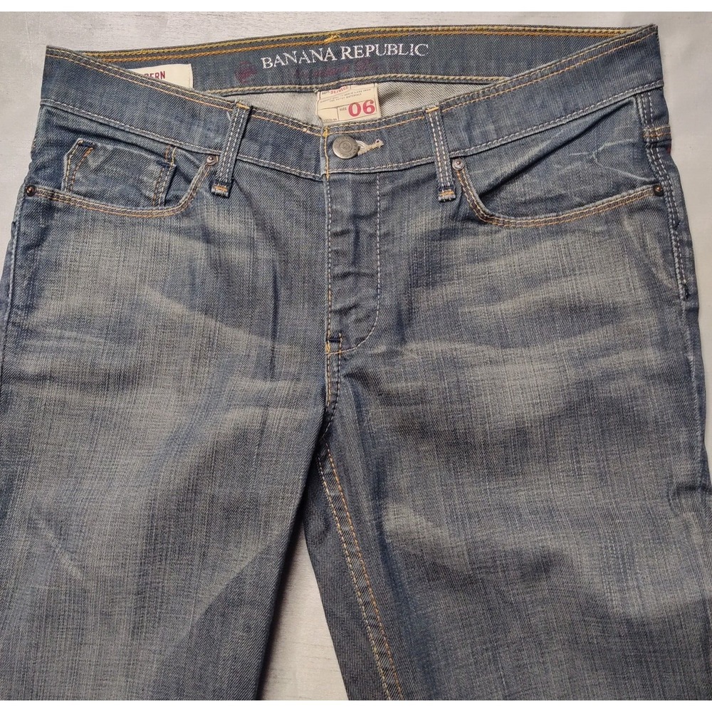 BANANA‎ REPUBLIC ZULU MODERN SKINNY Women Size 6 Stretch Denim Jeans Made In USA - Picture 5 of 16